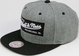 Mitchell & Ness 2 Tone Label Snapback melange šedá / černá