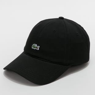 LACOSTE Embroidered Cap černá