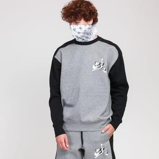 Jordan M J JMC Fleece Crew melange šedá / černá