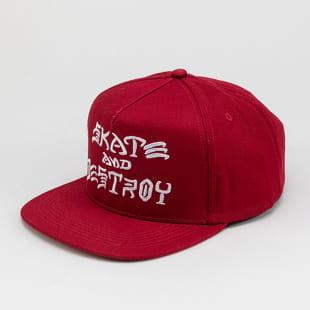 Thrasher Skate And Destroy Snapback červená