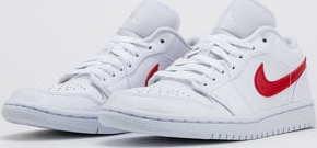 Jordan WMNS 1 Low white / university red - white