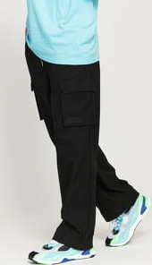 Daily Paper Black Recargo Trackpants černé