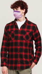 Urban Classics Checked Flanell Shirt 6 černá / červená
