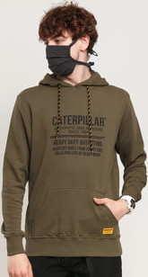 CATERPILLAR CATERPILLAR 1904 Hoodie tmavě olivová