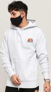 ellesse Toce OH Hoody melange světle šedá