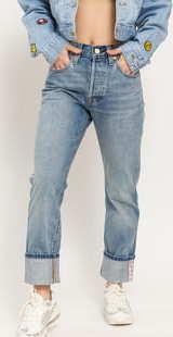 Levi's ® 501 Crop selvedge game over 29/28