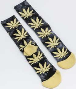 HUF Tie Dye Plantlife Socks černé / šedé / žluté
