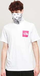 The North Face M SS Fine Tee bílé / růžové