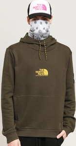 The North Face M Fine Alpine Hoodie tmavě olivová