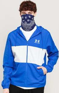 Under Armour Sporstyle Wind Jacket modrá / bílá