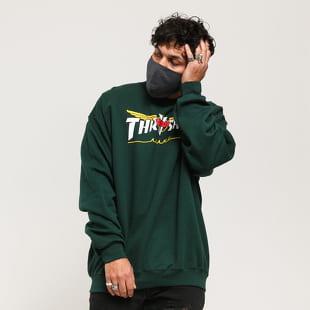 Thrasher Venture Collab Crewneck tmavě zelená
