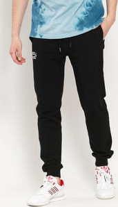 RUSSELL ATHLETIC Arch Logo Cuffed Leg Sweatpants černé