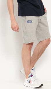 RUSSELL ATHLETIC Arch Logo Shorts melange šedé