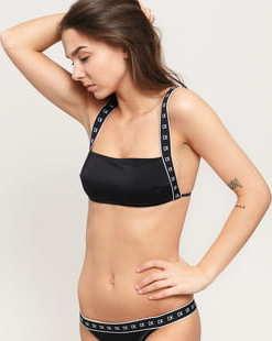 Calvin Klein CK ONE Square Bandeau černé / bílé