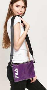 Fila Transparent Cross Body Bag fialová / černá
