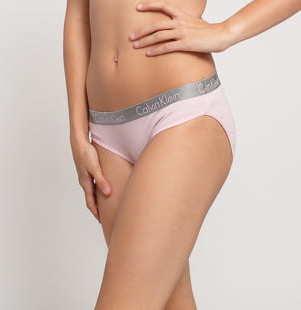 Calvin Klein Bikini - Slip světle růžové