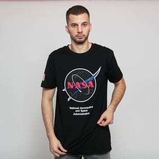 Urban Classics NASA Retro Insignia Logo Tee černé
