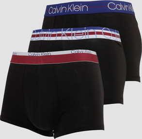 Calvin Klein 3Pack Cotton Stretch Trunk černé