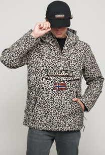 NAPAPIJRI Rainforest PKT Print Jacket béžová / černá / hnědá