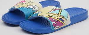 Pink Dolphin Portrait Slide blue