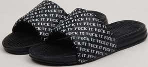 HUF Fu*k It Slide black - black