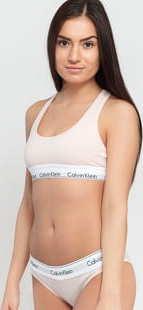 Calvin Klein Women's Bralette C/O světle růžové