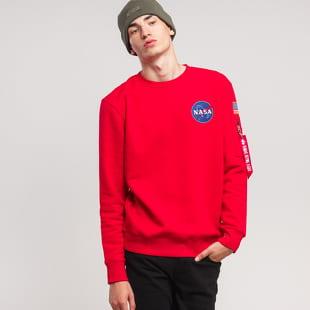 Alpha Industries Space Shuttle Sweater červená
