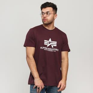 Alpha Industries Basic Tee tmavě vínové