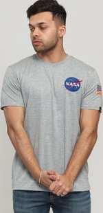 Alpha Industries Space Shuttle Tee melange šedé