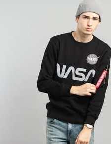 Alpha Industries NASA Reflective Sweater černá