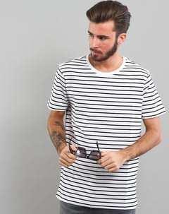Urban Classics Striped Tee bílé / černé