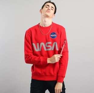 Alpha Industries NASA Reflective Sweater červená