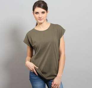Urban Classics Ladies Extended Shoulder Tee olivové