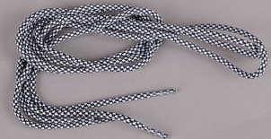 MD Tube Laces Rope Multi černé / bílé