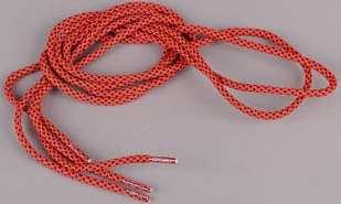 MD Tube Laces Rope Multi červené / černé