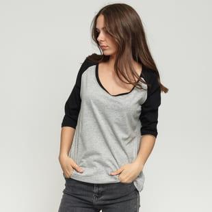 Urban Classics Ladies 3/4 Contrast Raglan melange šedé / černé