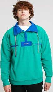 Columbia Powder Keg Fleece zelená / modrá