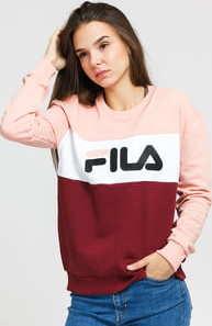 Fila W Leah Crew Sweat růžová / bílá / vínová