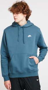 Nike M NSW Club Hoodie PO BB tmavě tyrkysová