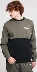 Nike M NSW Air Crew Fleece olivová / černá