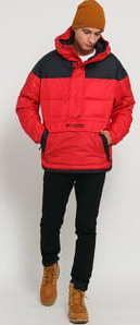 Columbia Lodge Pullover Jacket červená / černá