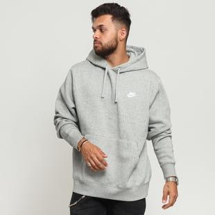 Nike  NSW Club Hoodie PO BB melange šedá