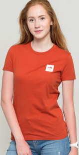 WOOD WOOD Eden Tee tmavě oranžové