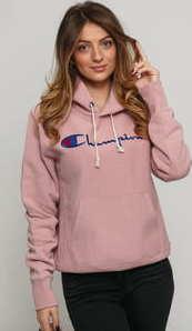 Champion Hooded Sweatshirt světle růžová