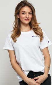 Champion Reverse Weave Small cript ogo Tee bílé