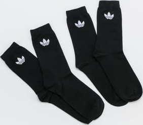 adidas Originals Thin Tref Crew 2 Pack černé