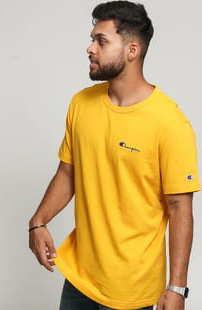 Champion Embroidered Logo Crewneck Tee žluté