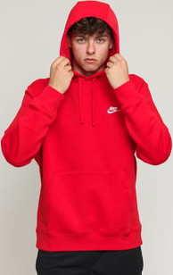 Nike  NSW Club Hoodie PO BB červená