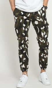 Urban Classics Geometric Camo Stretch Twill Cargo Pants 38