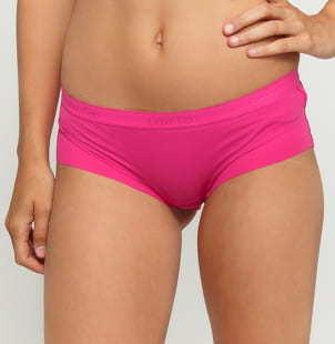 Calvin Klein 2 Pack Microfiber Hipsters tmavě vínové / růžové